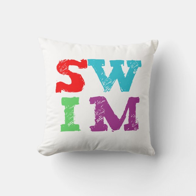 SWIM-brieven Kussen (Voorkant)