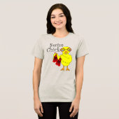 Swim Chick Tekst Tri-Blend Shirt (Voorkant volledig)