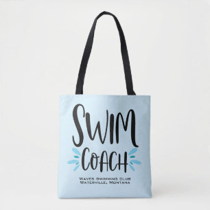 Swim Coach Cute Swimming Canvas tas