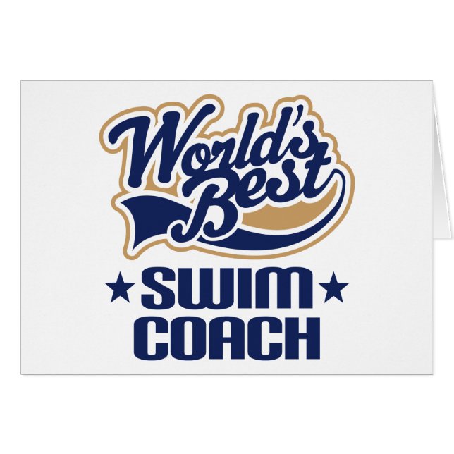 Swim Coach Gift (Voorkant Horizontaal)