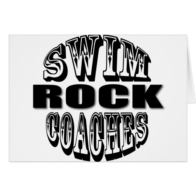 Swim Coaches Rock Gift (Voorkant Horizontaal)