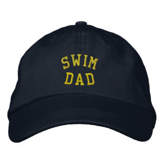 SWIM DAD geborduurd Pet