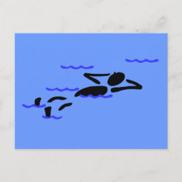 SWIM EN RELAX BRIEFKAART