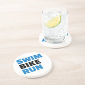 Swim-fiets Zandsteen Onderzetter (Zijkant)