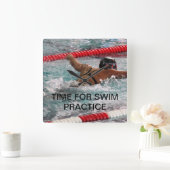 SWIM FOTO CLOCK SJABLOON VIERKANTE KLOK (Huis)