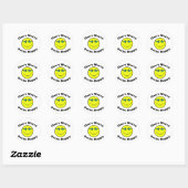 Swim Happy Ronde Sticker (Vel)