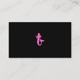 Swim Instructor_Pink Mermaid Biz Card voor kindere Visitekaartje