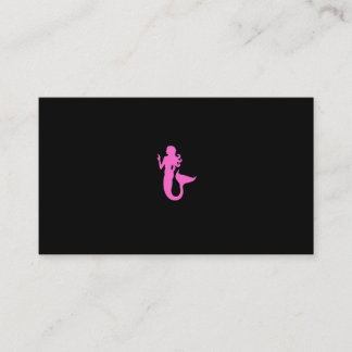 Swim Instructor_Pink Mermaid Biz Card voor kindere Visitekaartje