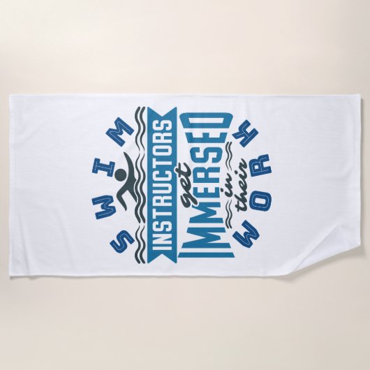 Swim Instructors Get Immersed In Their Work Strandlaken (Voorkant)