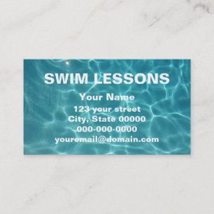 Swim Lessons Visitekaartje