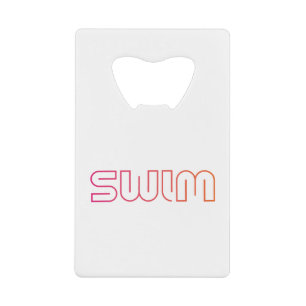 Swim, leuk design kredietkaart flessenopener