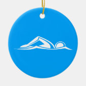 Swim Logo Ornament Blue (Voorkant)