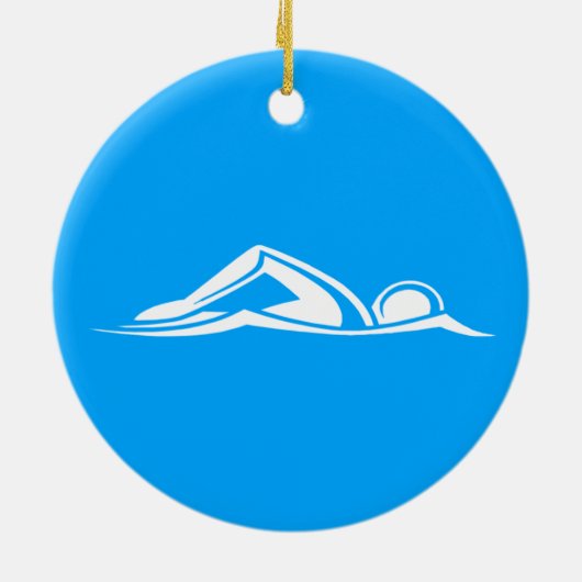 Swim Logo Ornament Blue (Achterkant)