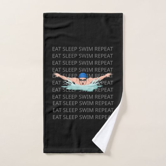 Swim Love Funny Swimming Boy Sport Handdoek (Handdoek)