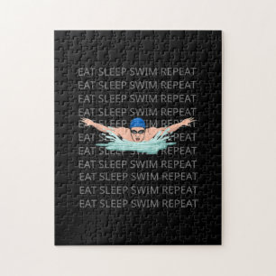 Swim Love Funny Swimming Boy Sport Legpuzzel
