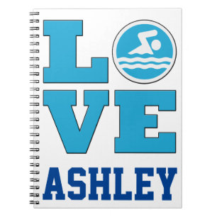 Swim Love Notebook for Competitive Swaters and SW Notitieboek