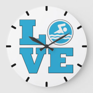 Swim Love Wall klok