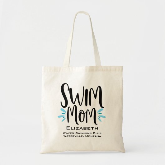Swim Ma Cute Swimming Tote Bag (Voorkant)
