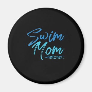 Swim Mam zwemmen Funny Cute Gift Magneet