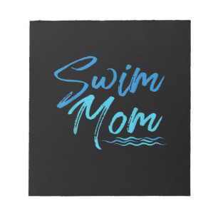 Swim Mam zwemmen Funny Cute Gift Notitieblok
