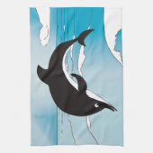 Swim met dolfijnen theedoek (Verticaal)