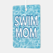 Swim Mom Christmas Ornament (Voorkant links)