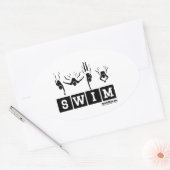 SWIM Ovaal Decal Ovale Sticker (Envelop)