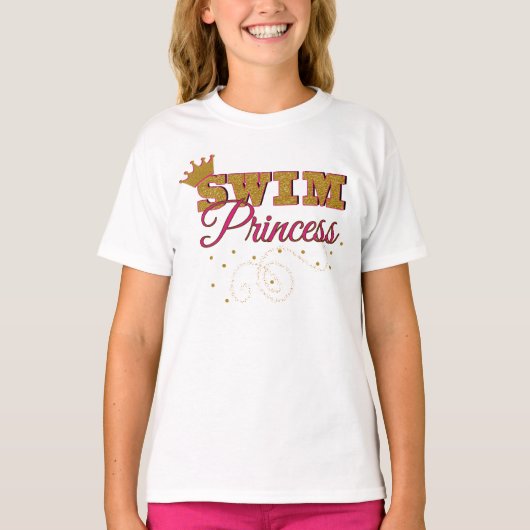 Swim Princess Kinder T-Shirt (Voorkant)