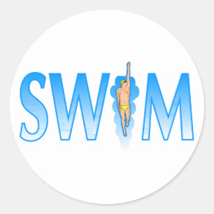 Swim Ronde Sticker