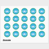 Swim-Sticker Ronde Sticker (Vel)