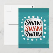 Swim Swam Carte postale (Devant / Derrière)