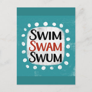 Swim Swam Carte postale