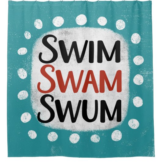 Swim Swam Swum Douche rideau (Devant)