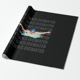 Swim Swimmer Love Funny Swimming Boy Sport Cadeaupapier