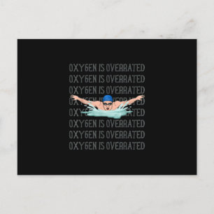 Swim Swimmer Love Funny Swimming Boy Sport Feestdagenkaart