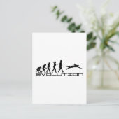 Swim Swimmer Sport Evolution Art Briefkaart (Staand voorkant)
