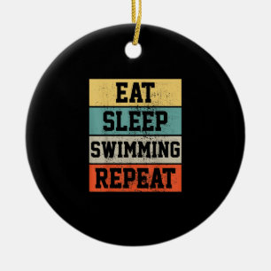 Swim Swimmer Swimming Gift Keramisch Ornament