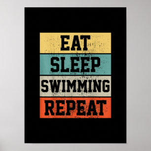 Swim Swimmer Swimming Gift Poster