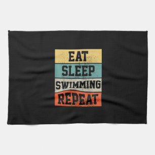 Swim Swimmer Swimming Gift Theedoek