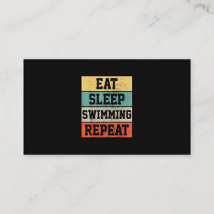 Swim Swimmer Swimming Gift Visitekaartje