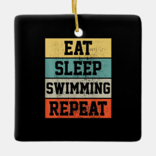 Swim Swimmer Swimming Keramisch Ornament