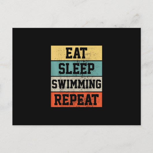 Swim Swimmer    SwimmingGift Aankondigingskaart (Voorkant)