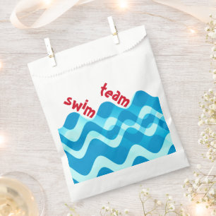 Swim Team Favor Bags Bedankzakje