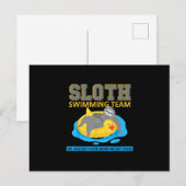 Swim Team Funny Gift Aankondigingskaart (Voorkant / Achterkant)