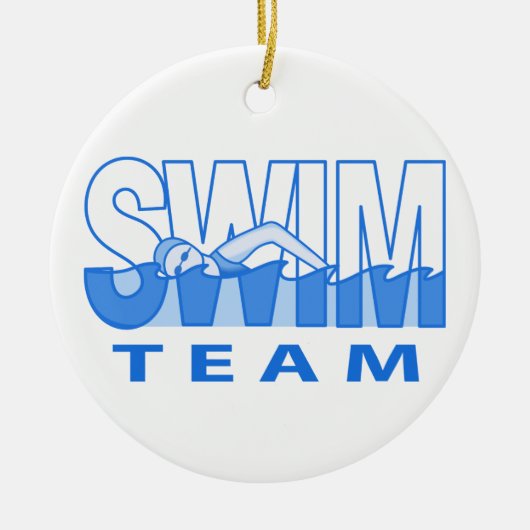 Swim Team Keramisch Ornament (Voorkant)