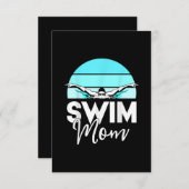 Swim Team Mam Mor School Swimming Meet Swimmer Informatiekaartje (Voorkant / Achterkant)