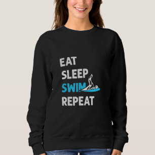 Swim Team voor zwemzwemmer Eat Sleep Swim Trui