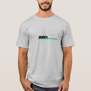 "Swim" Tekst Afbeelding - Overhemden T-shirt