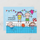 Swim - Uitnodiging (Voorkant / Achterkant)