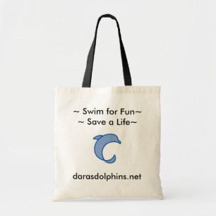 Swim voor Fun; Sparen een levenszak Tote Bag